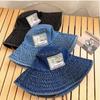 Big Brimmed Denim Bucket Hat Sunscreen Sunscreen Hat Fashion Jeans Fisherman Hat  Lady