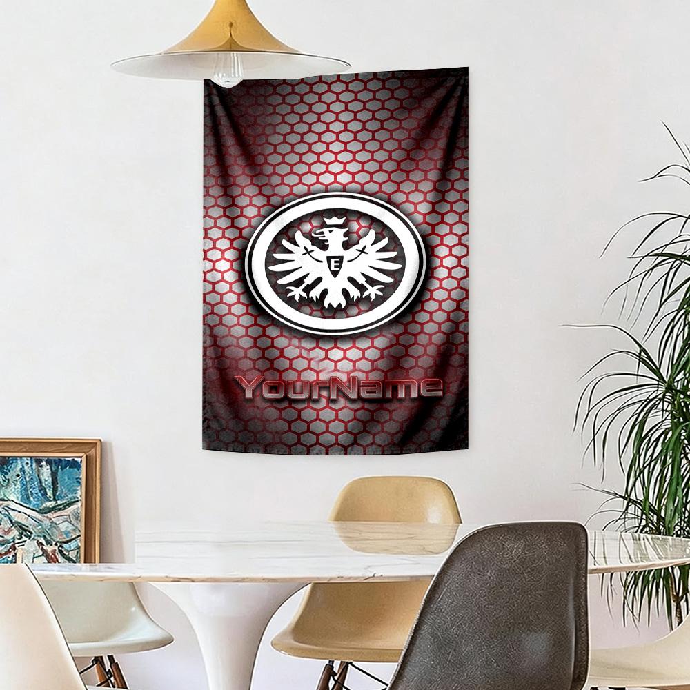 Eintracht Frankfurt Custom Your Name Wall Decor Tapestry Art For Pet Memorial Birthdaywedding Party Backdrop Family Gift