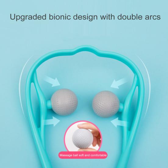 Массажер для шеи портативный ручной плечевой для домашнего офиса путешествия регулируемые массажные шарики для расслабления мышц и снятия боли неэлектрический