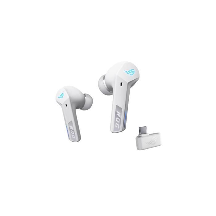 Écouteurs sans fil - asus - rog cetra - 2,4 ghz-bluetooth - suppression active du bruit - rvb