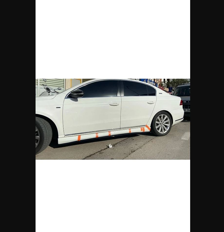 Для VW Volkswagen Passat B7 Боковые пороги Комплект боковых юбок 2011 2012 2013 2014