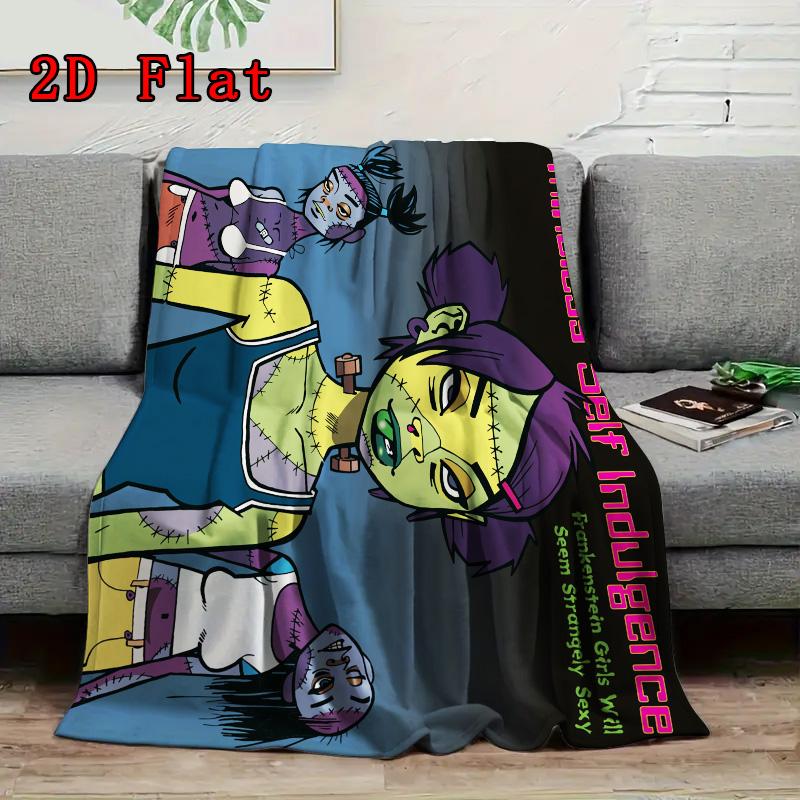 Carefree Anime Style 2D Flat Pattern Flannel Blanket High quality All Seasons Warmth and Comfort Perfect for Christmas Gifts.PMT0914085