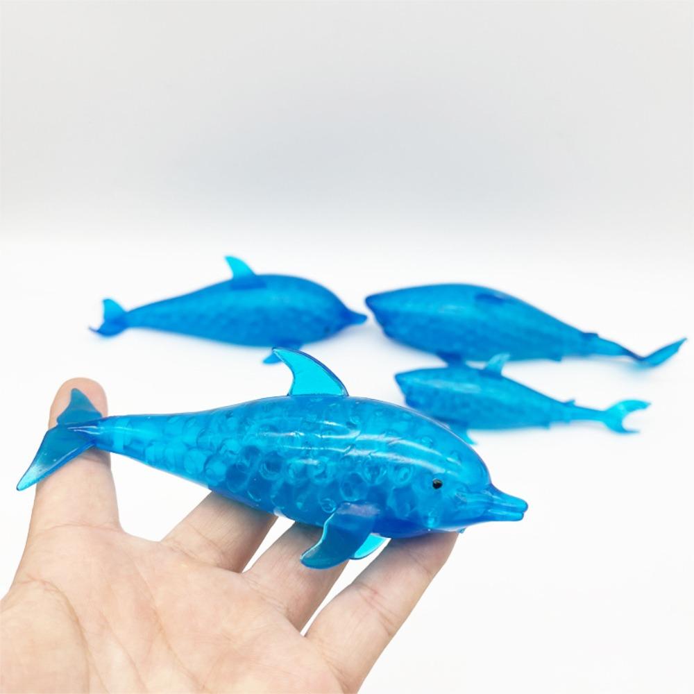 Stretchy Dolphin Squeeze Ball Blue Sea Animal Squeeze Toys Durable Shark Stress Balls  Adults