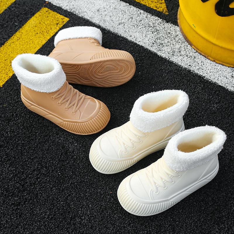 Мужские и женские унисекс водонепроницаемые сапоги из ПВХ, новый стиль, легкие, до колена, для дождя и снега, резиновая стелька, садоводство, зима