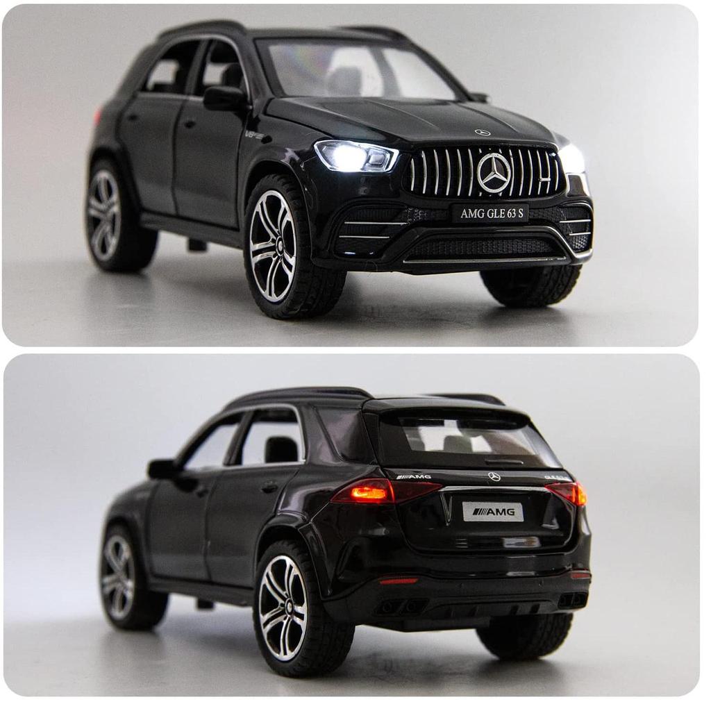 1/32 масштаб Benz AMG GLE 63S внедорожник игрушечный автомобиль, литая под давлением модель автомобиля с откидной спинкой со светом и звуком игрушечный транспорт для детей и мальчиков