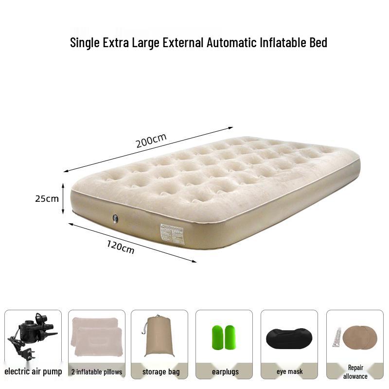 Smart AI Voice-Controlled Inflatable Air Mattress for Outdoor Camping – Thickened Double Bed Sheet