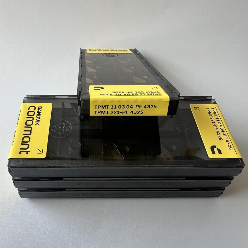 Sandvik / TPMT110304-PF 4325 / Оригинальная шведская твердосплавная пластина 10 шт.