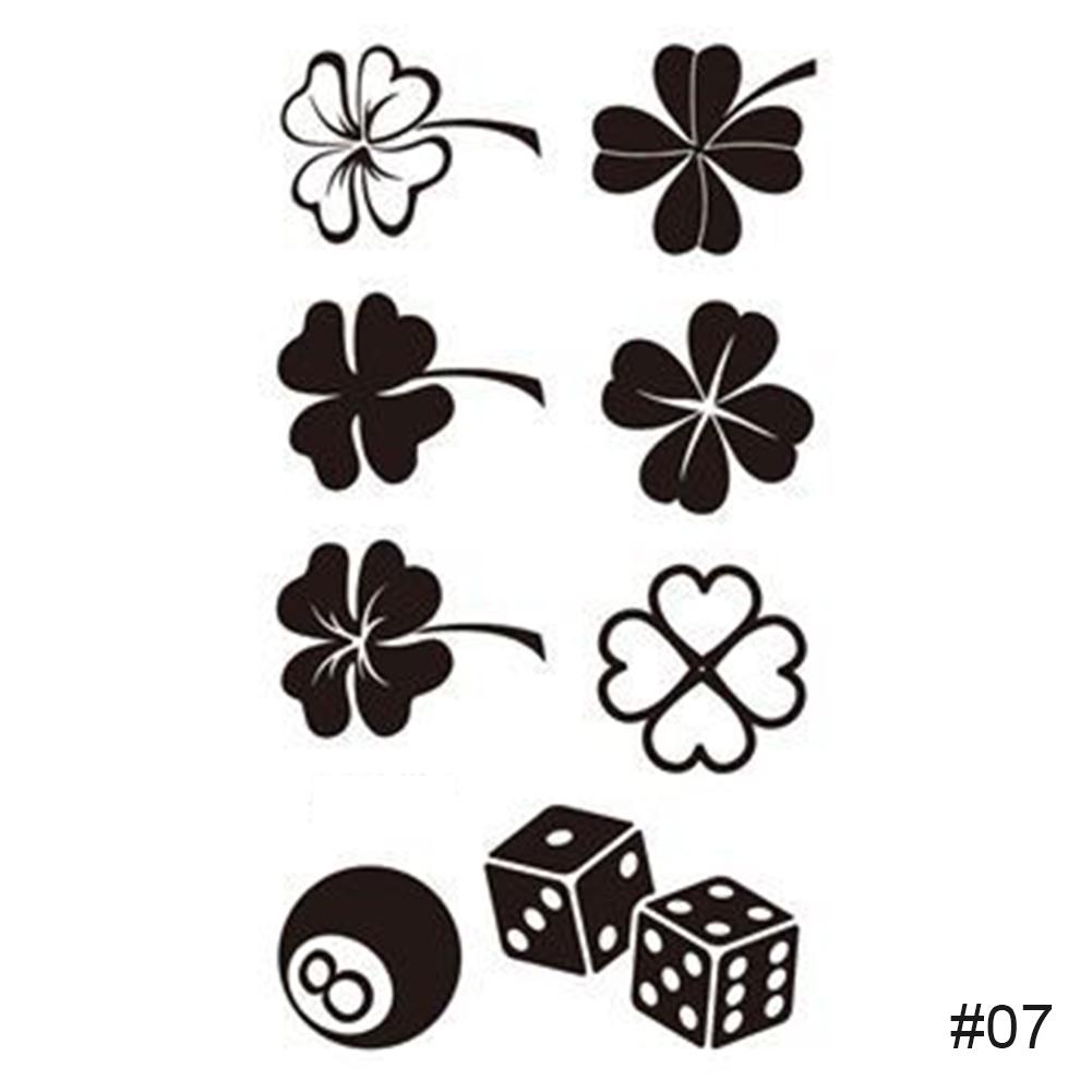 Простые черные маленькие свежие татуировки наклейки водонепроницаемые долговечные татуировки наклейки рука нога грудь боди-арт татуировки наклейки