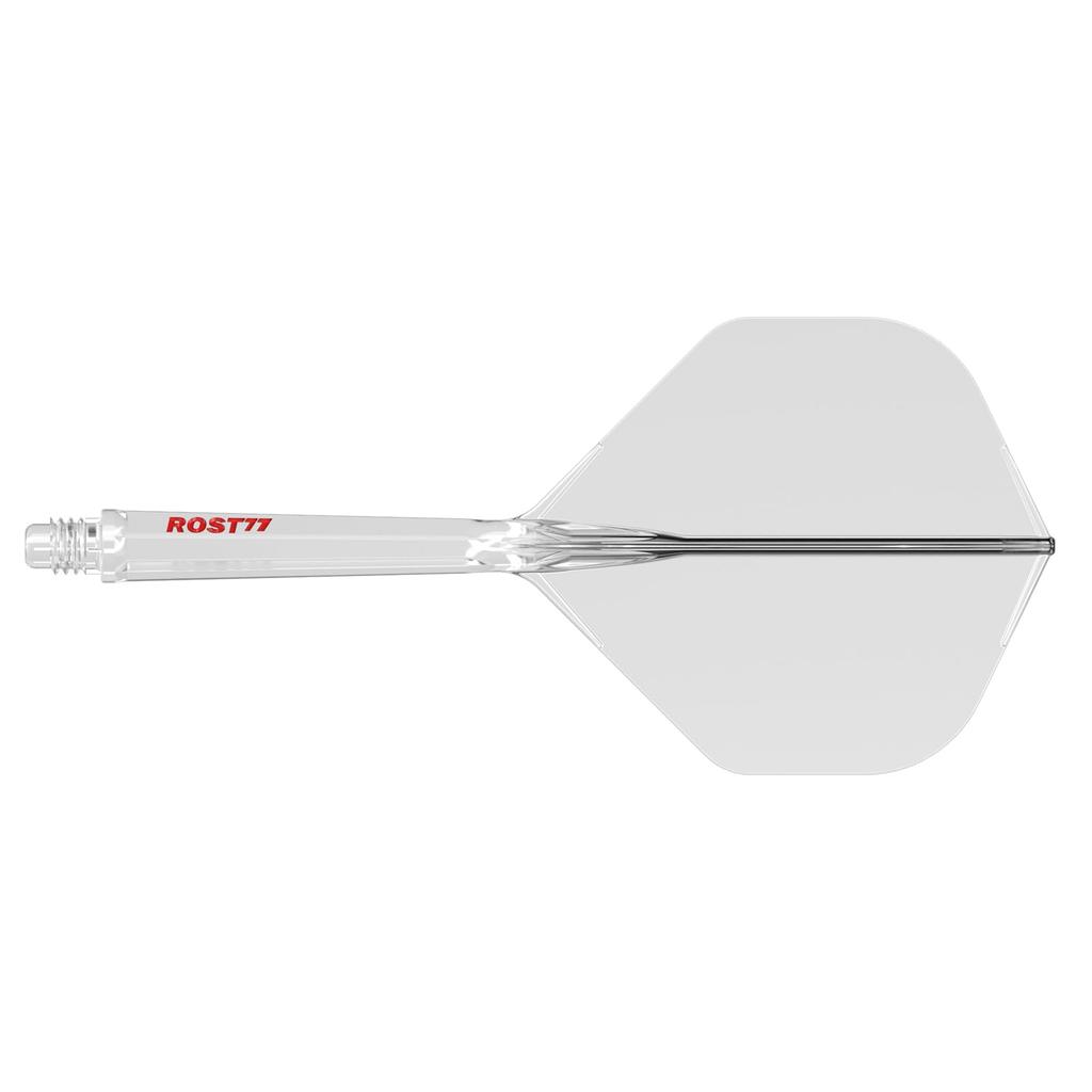 CUESOUL ROST 77 integrated flight big standard set of 3 clear flight red logo L size CS-77-DB11T2-L