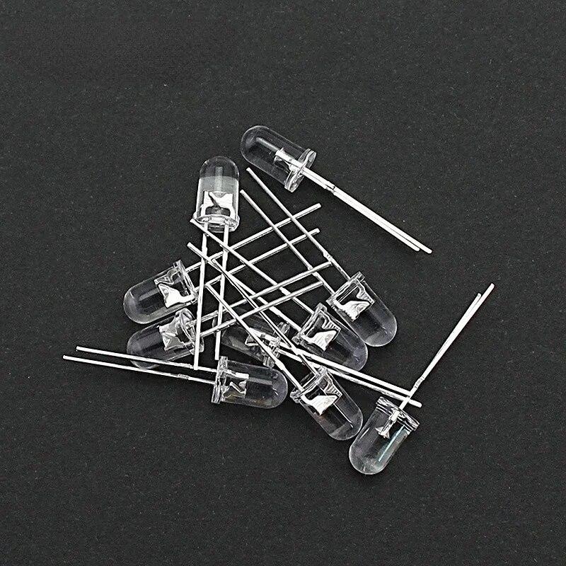 60-200 шт. F3 F5 набор светодиодных диодов 3 мм 5 мм светодиоды белый красный синий зеленый желтый оранжевый DIY электронный комплект