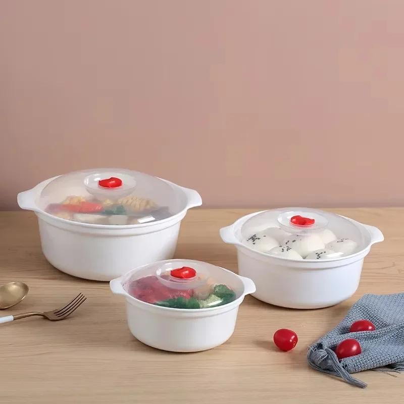 Микроволновая печь Специальная коробка Подогреваемая кастрюля для супа Рис Приготовленные на пару Горячие Паровые булочки с крышкой Экологичный Пищевой кухонный инструмент