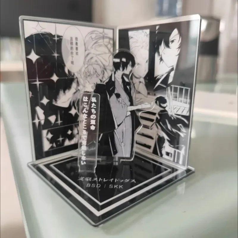 Аниме Действие Игрушка Bungo Stray Dogs Фигурки Сцена Комбинация Предметы интерьера Дадзай Осаму Накахара Чуя Акрил