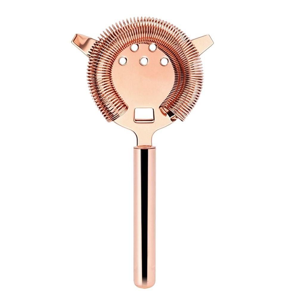 Stainless Steel Cocktail Strainer Rose Gold Filter Bar Tool Drink Strainer Bartenders