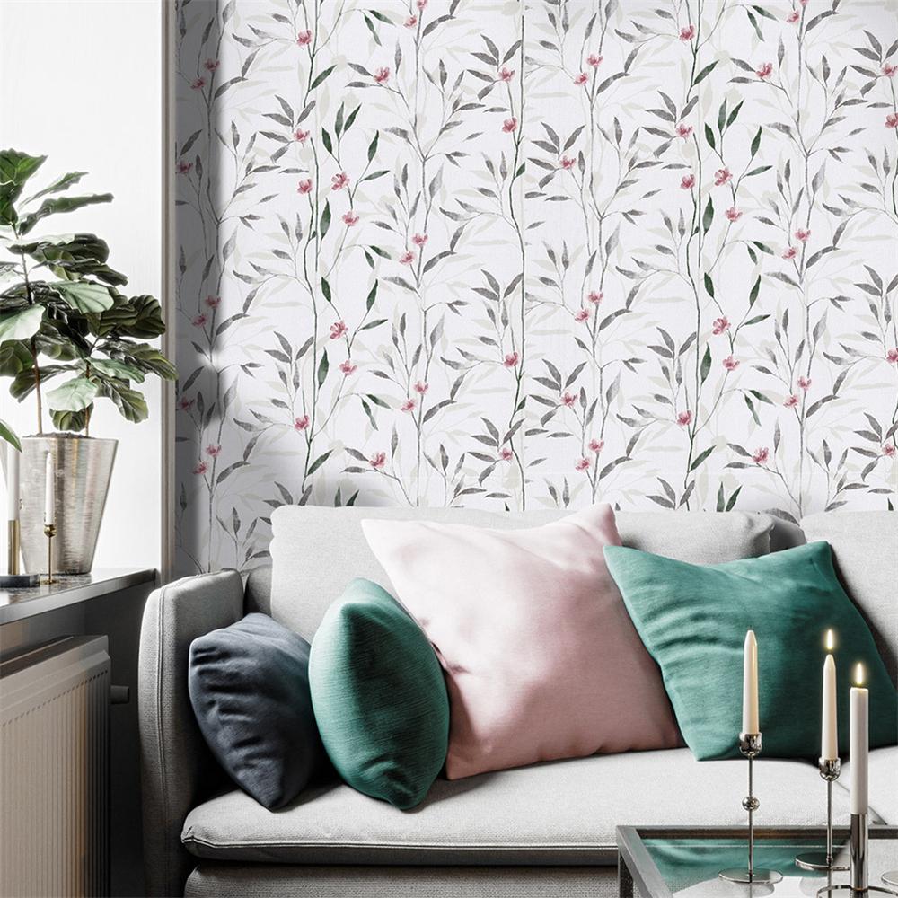 Цветочный Лист Отслаивающаяся и Приклеивающаяся Виниловые Обои Самоклеящаяся Контактная Бумага Съемные Водонепроницаемые Обои Для Ремонта Мебели