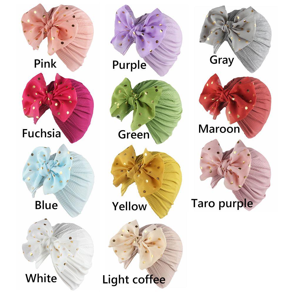 Kids Hair Accessories Headwear Head Wrap Infant Hospital Hat Bowknot Beanies Baby Turban Hat