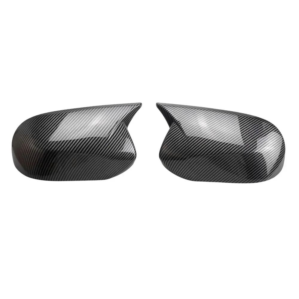 For Subaru Outback 2010 2011 2012 2013 Car Rearview Side Mirror Cover Wing Cap Exterior Door Housing Shell Trim ABS Carbon/Black