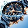 CURREN Watch Luxury Sports Quartz Mens Watches Full Steel Waterproof Chronograph Wristwatch