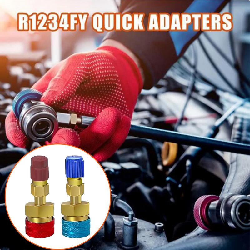 Быстроразъемный адаптер 1 пара переходников высокого-низкого давления адаптеры для кондиционера грузовика фитинги для шланга кондиционера медь