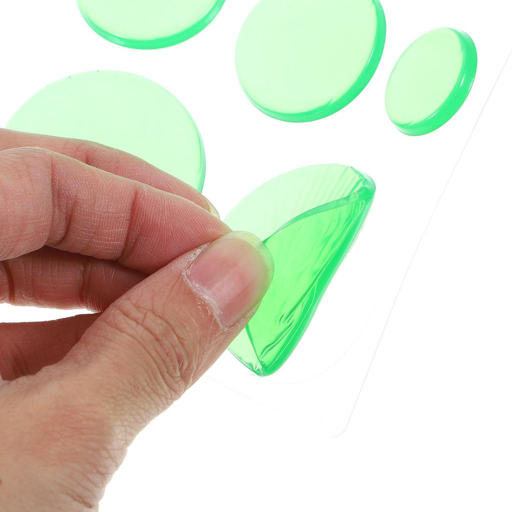 Alasum Damper Pad 12 Piece Set Silicone Drum Pad Green Silencer Sticker Dam Drum Pad Ampossible Pad Наклейка на барабан Overtone Sticker Accessories