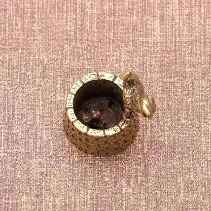 Bronze Rooster Statue Water Well Architecture Modern Art Sculpture Metal Crafts Home Decoration Garden Decoration Figurines