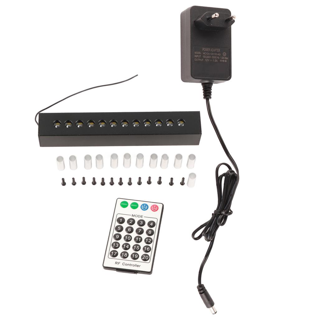 Комплект оптоволоконных ламп 12 отверстий 6 Вт Белый свет Метеорный оптоволоконный свет с 20 режимами Метеор