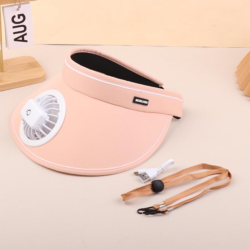 Breathable Cooling Fan Hat Usb Rechargeable Fans Hat Outdoor Travel Sun Hat Empty Top Large Brim With Fan For Women Gifts