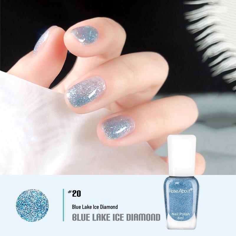 Aurora Nude Водный отслаивающийся лак для ногтей - Летний, Стойкий, Экологичный, Без запаха, Не требующий сушки, Бесплатная доставка