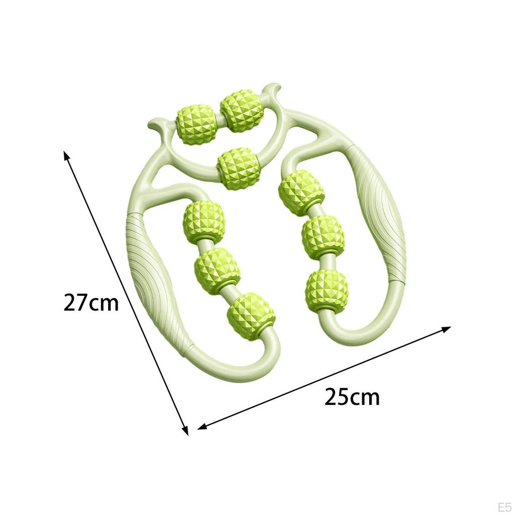 9 колес мышечный роликовый массажер для ног зажим круглый для домашнего спорта