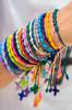 Эксклюзивный дизайн Браслеты-крестики ручной работы разноцветные, летний пляжный аксессуар