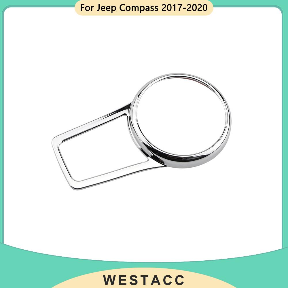 ABS автомобильная фара, переключатель, крышка панели, декоративная наклейка, накладка для Jeep Compass 2017-интерьер