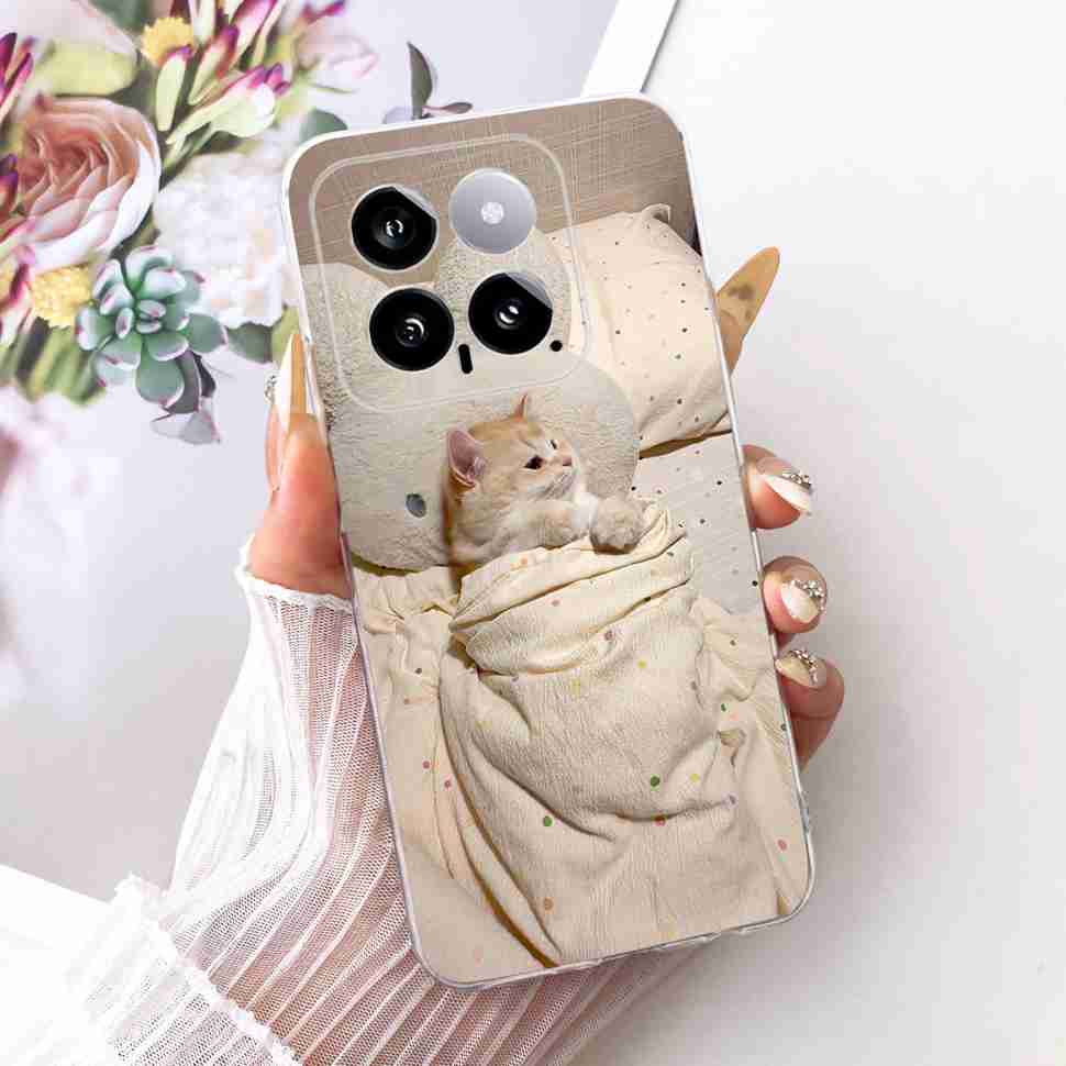 For Xiaomi Mi 14 5G 23127PN0CC Case Fashion Dragon Butterfly Silicone TPU Cover For Xiaomi Mi14 5G 6.36" 23127PN0CG Phone Shell