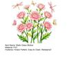 Static Glass Sticker, Soft Roses Decal with Dragonflies And Butterflies, No Glue Waterproof Sunproof Window Film for Bedroom Living Room Balcony