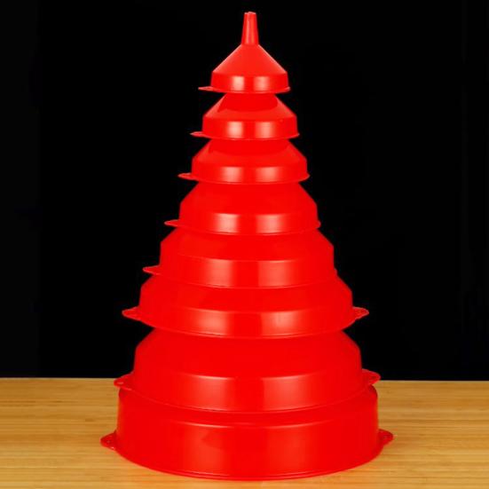 Набор пластиковых воронок пищевого класса с широким горлом для переливания жидкостей, масла, вина