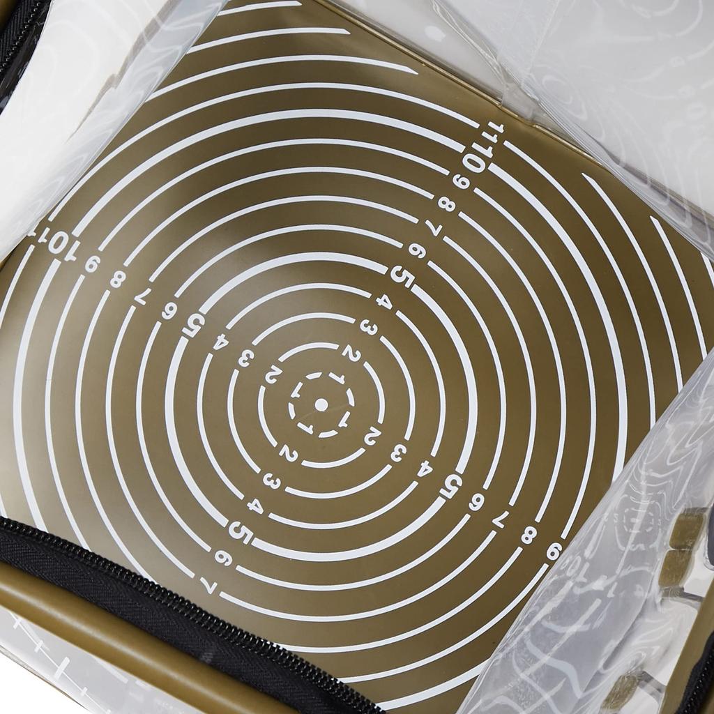 Tsurino Прозрачное ведро с памятью 24см Хаки