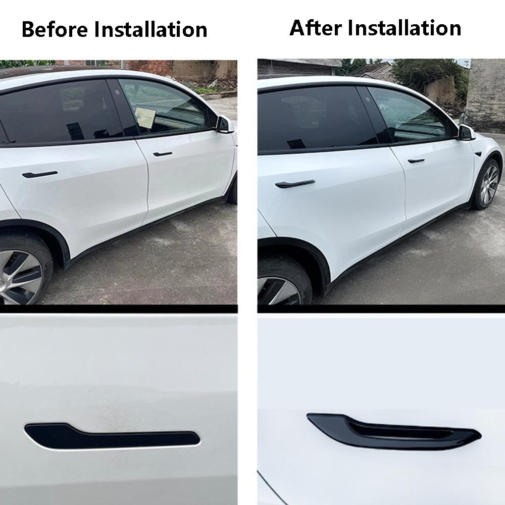 Крышка дверной ручки автомобиля для модели 3/Y 2017 2018 2019 2020 2024 2024 2024 Внешний стиль автомобиля Украшение Аксессуар