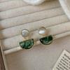 Новое поступление Акриловые Ретро Элегантные Зеленые Геометрические Серьги-подвески для Женщин Модные Простые Украшения в виде Капли Воды Подарки