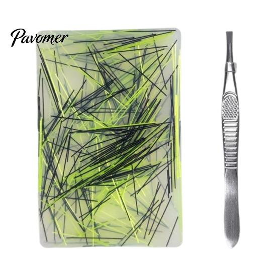 Desk Fidget Gadgets Skin Picking Toy with Tweezers, Hair Plucking for Tactile Stimulation Trichotillomania, Anxiety Relief Silicone Picky Pad
