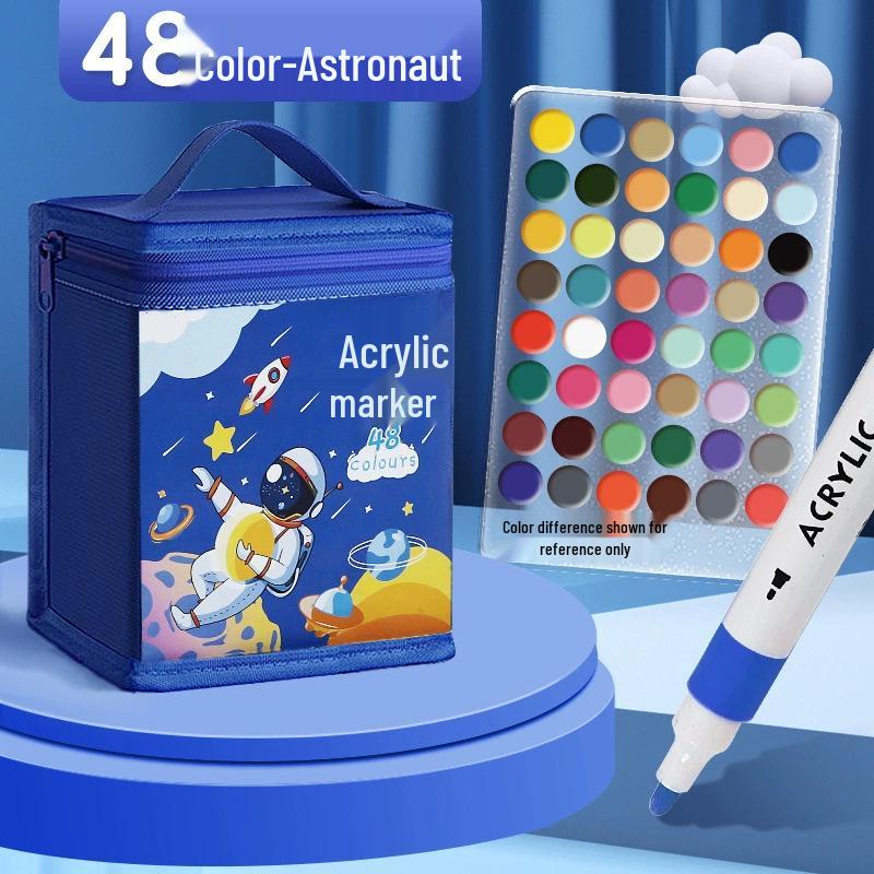 Акриловый маркер - Смываемый, Не растекающийся, Быстросохнущий, Наслаиваемый, Водостойкий маркер для искусства и школы.