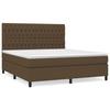Maison Exclusive - Sommier à lattes de lit avec matelas Marron foncé 180x200 cm