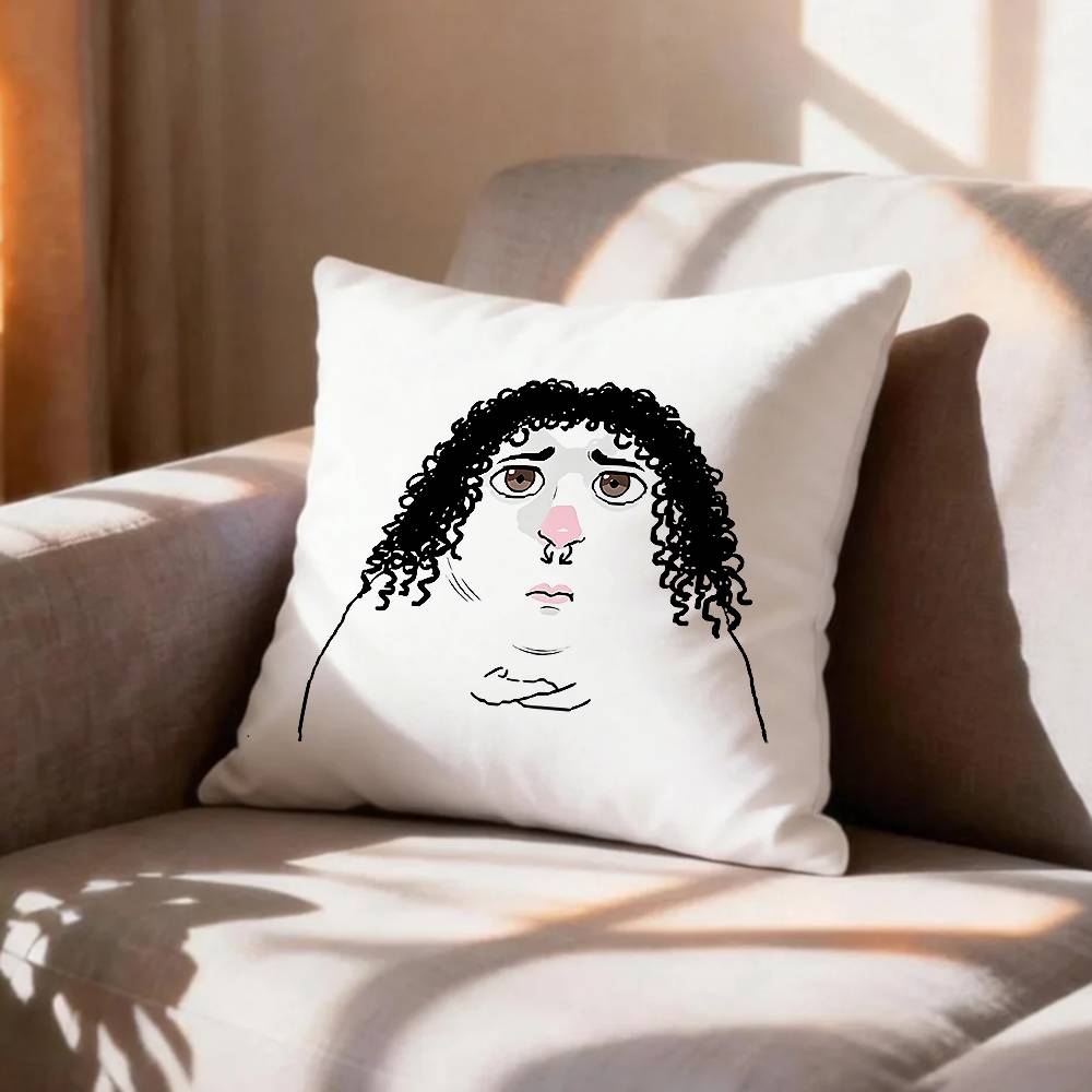 FUNNY HHamster Caveman Pillow Case Pattern Printed Pillowcase For Living Room Sofa Cushion Cover