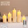 Rechargeable LED Acrylic Simulated Candle with Swinging Flame - Romantic Home Ambiance