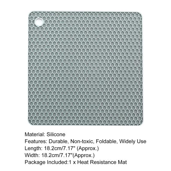 Подставка для подставок, квадратная сотовая теплоизоляция, нескользящий силиконовый коврик, противоскользящие подставки для чашек с водой, кухонные принадлежности