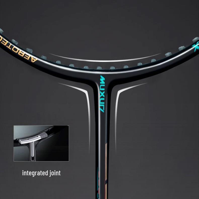 Набор бадминтонных ракеток Muxun из углеволокна - Прочные, сбалансированные, 2-секционные для взрослых и начинающих