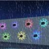 Солнечный настенный светильник RGB Цвет / Теплый Белый Теневой светильник Наружное украшение от сумерек до рассвета для забора, входной двери, заднего двора