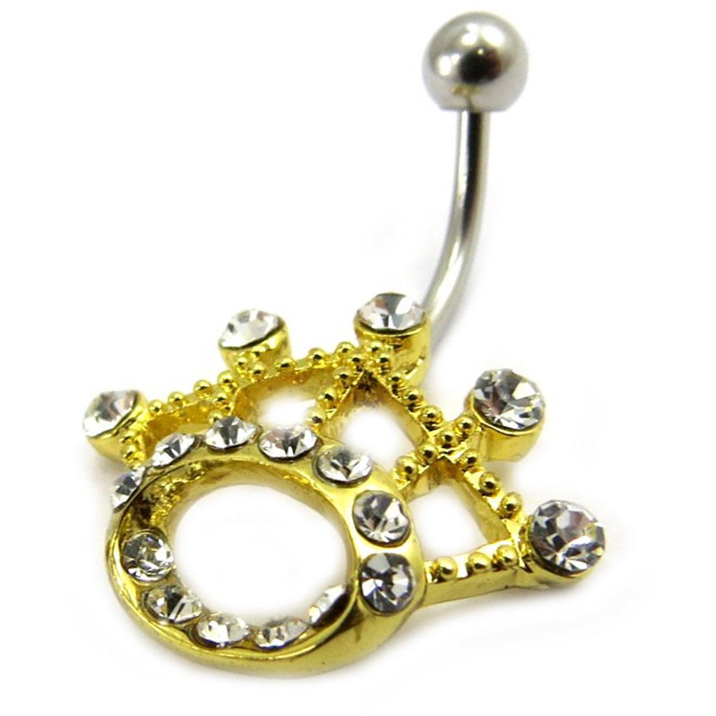 Les Trésors De Lily [E5115] — Пирсинг «Королева», белое золото