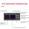 Двойной цифровой термостат STC-3008 с двумя релейными выходами, нагреватель с датчиком, 12В 24В 220В, для дома, холодильника, охлаждения, обогрева