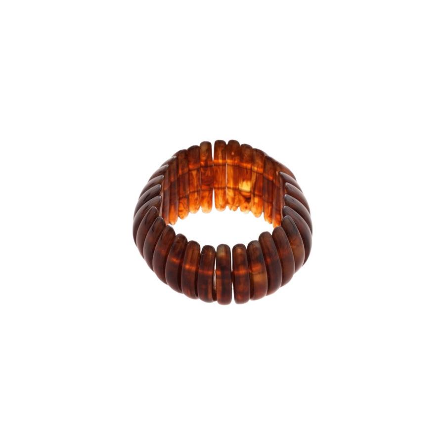 Радужный акриловый полукруглый эластичный браслет - Свежие и милые женские украшения высокого класса 2025.