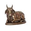Статуэтка животного Нанди из полирезины и бронзы ручной работы для дома, офиса, духовных пространств для индуистских верующих