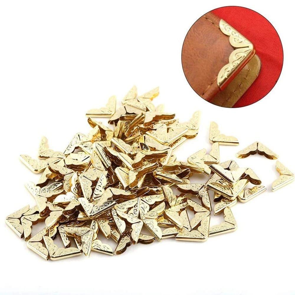 50 шт. DIY протектор для уголков книг винтажные угловые скобы для книг протектор для скрапбукинга дома