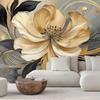 Wallpaper Beige flower Abstract